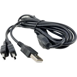 OMNIHIL 10FT-MINI-USB Splitter Cable Compatible with UGO Bluetooth Mini Wireless Speaker