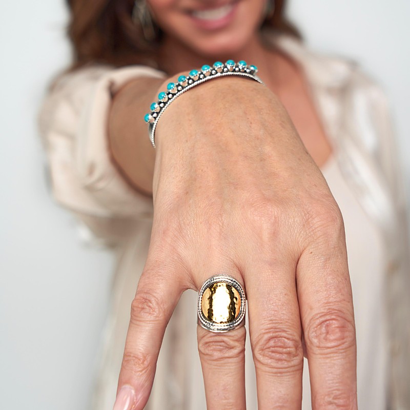 Silpada 'Golden Hour' Sterling Silver with 14K Yellow Gold Plating