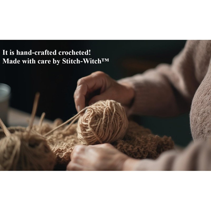 Stitch-Witch Hilarious White Elephant Gifts for Adults, Walking Potato Crochet,