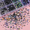 22300Pcs Black Gold Silver Rhinestones for Bedazzling, 3mm-6mm Jelly Bedazzling