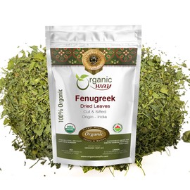 Organic Way LLC Fenugreek Dried Leaves (Kasuri Methi) - 4 Oz (114 gm)