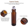 PrettyCare PrettyCare Essential Oil Roller Bottles (10ml Amber Glass, 12