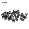 uxcell 40Pcs Zipper Slider Retainers, #3 U Shape Top Stoppers
