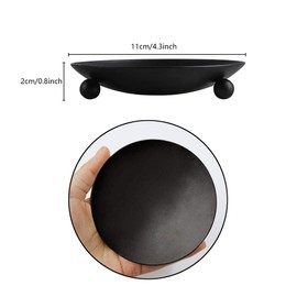 Decorative Iron Plate Candle Holder Pedestal Wax Candle Stand, Taper Candles for Candlesticks, Pillar Candle Holder for Wedding Decoration, Home Decor Bar Party (Gold)