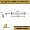 Dynasty Hardware Door Closer, Grade 1 Heavy Duty Commercial Hydraulic