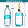 TOLDATLI Mouthwash Dispenser for Bathroom, 2 Pack Glass Mouth Wash