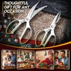 DRAGON RIOT Kitchen Shears, 2-Pack Kitchen Scissors, Gold Meat Cooking