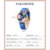 BOSHIYA Women's Watch Leather Strap Simulation Classic Quartz Waterproof Casual