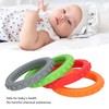 4pcs Baby Teethers Bracelet Silicone Refrigerable Heat Resistant Gum Relief
