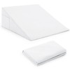 Horbaunal White Bed Wedge Pillow Cover with Zipper Design, Wedge