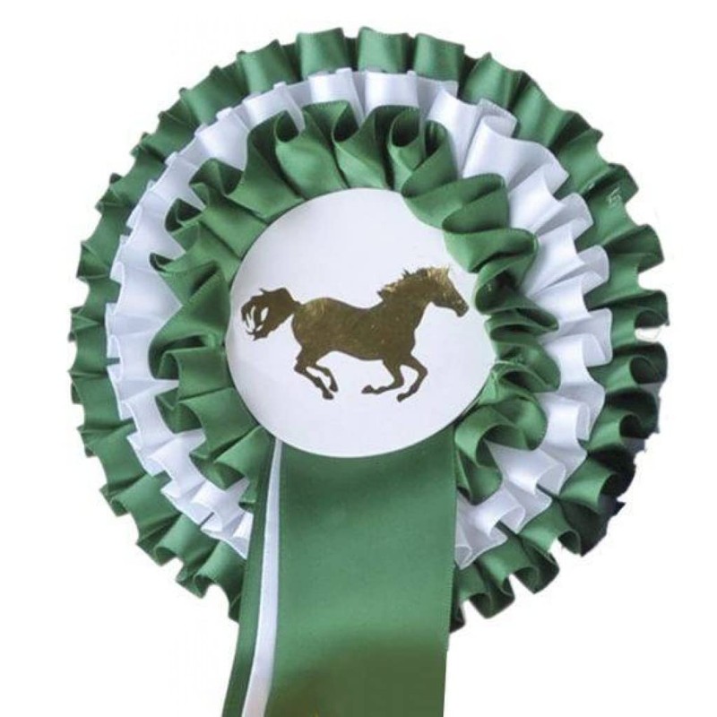 HKM Unisex - Adult Tournament Bow 6249 Tournament Bow, Green/White,