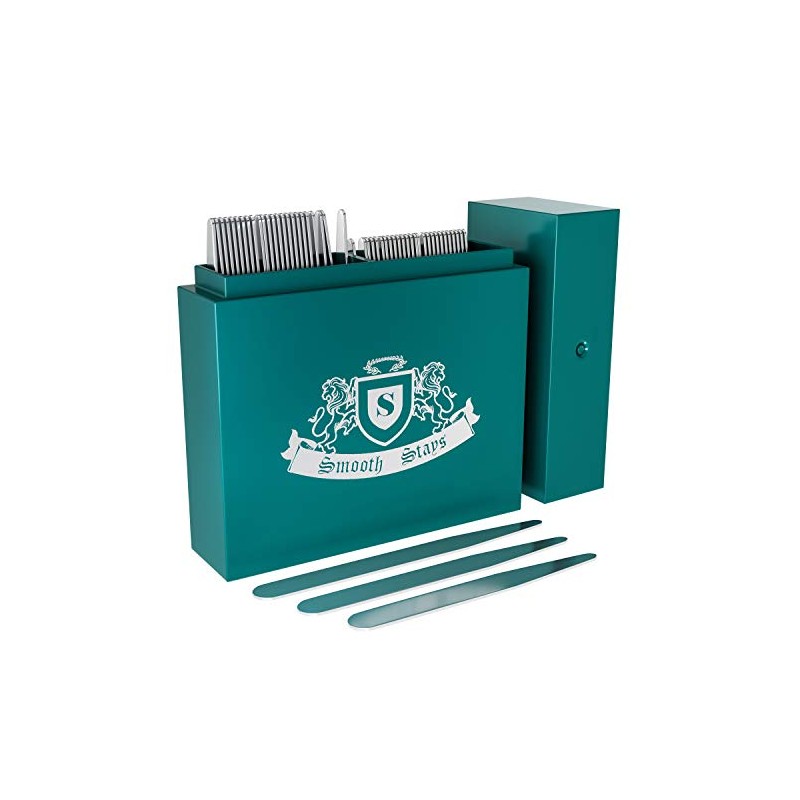 50 Premium Metal Collar Stays in Divided Box for Men