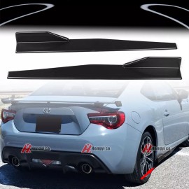 dtangor For 13-20 Scion FRS Subaru BRZ Toyota 86 Side Skirt Extensions PP Glossy Black