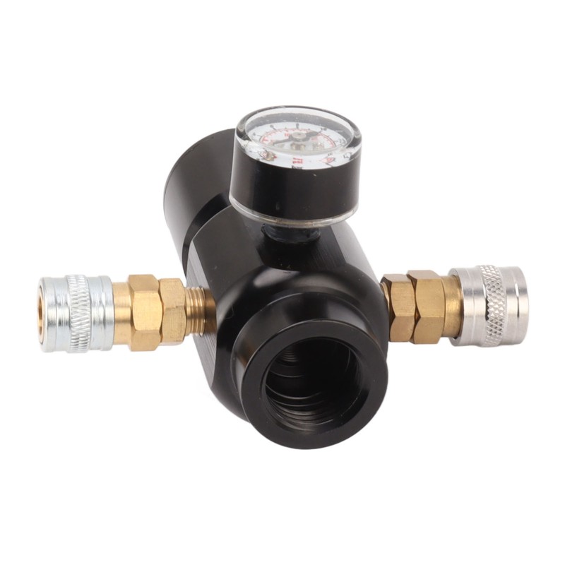CO2 Mini Regulator Aluminum Alloy Brass Stainless Steel 8mm Dual