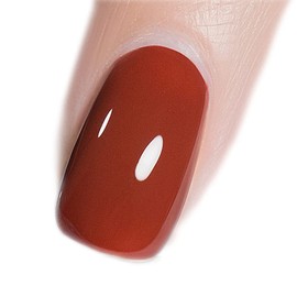 Vishine Gel Nail Polish 15ml, Deep Orange Pumpkin Color Soak Off UV LED Long-Lasting Nail Gel Polish Nail Art Home DIY Manicure Nail Salon Varnish #928