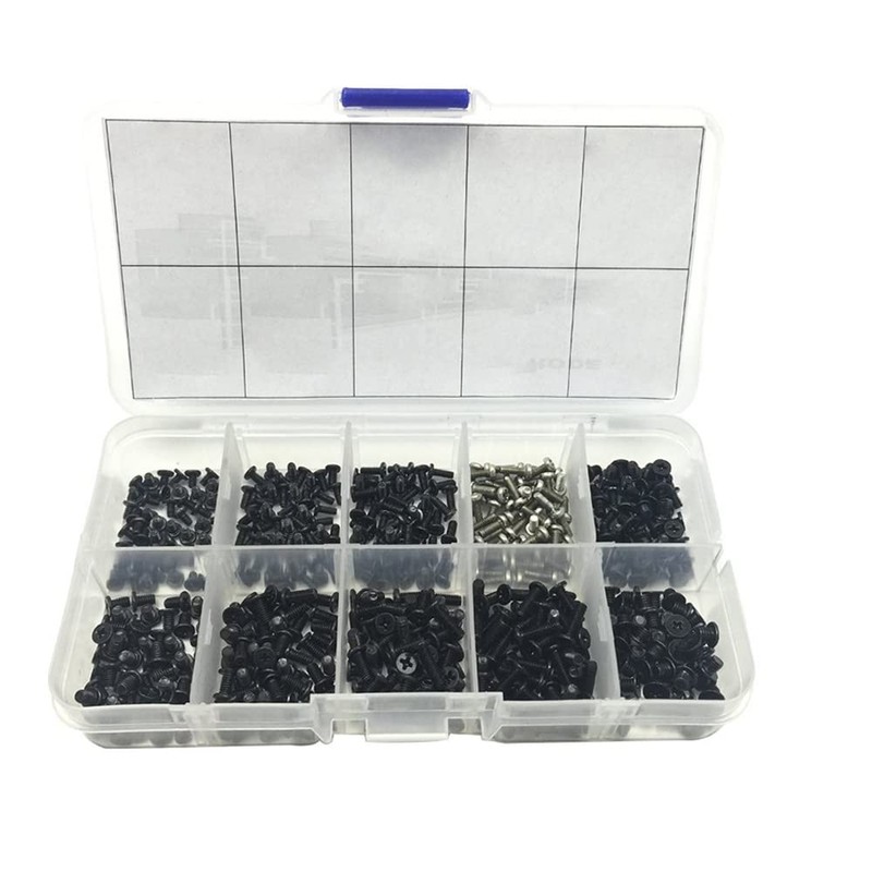 SagaSave Pack of 500 Laptop Notebook Computer Screws Assortment Kit