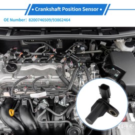 VekAuto 1 Pc Crankshaft Position Sensor for RENAULT Clio 2.0 16V Sport 08-14 Sturdy Metal Plastic Black Engine Crank CKP Sensor