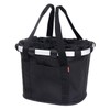 KLICKfix bike basket, bicycle bag, black, 26 x 35 x