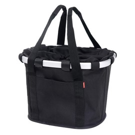 KLICKfix bike basket, bicycle bag, black, 26 x 35 x 38 cm