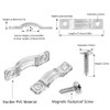 Threetwofour 100 Pack Strip Light Mounting Brackets,Tape Light Fixing Clips,led