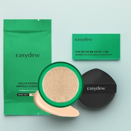 Easydew Mela B Toning Ampoule Cushion Refill Puff 13g, No. 19 pair, 1 piece / 이지듀 멜라 비 토닝 앰플 쿠션 리필 퍼프 13g, 19호 페어, 1개