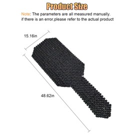 Tuxihapp Breathable Wood Beaded Seat Cushion, Cooling Double Strung Auto Back Massaging Driver Seats Cover for Fatigue Relief, Comfort Ventilated Support Cushion for Car Seat Chair (Black)