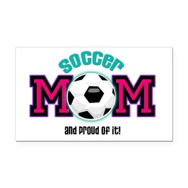 CafePress Soccer Mom Rectangle Car Bumper Magnet