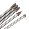 Carbide Burr Set,File Bit 6pcs, Double Cut Alloy Impeller Polishing