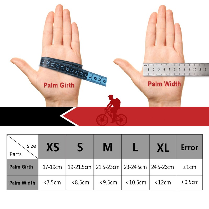4UMOR Touchscreen Cycling Gloves (S)