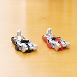 Rldym Battery Terminal Connectors Positive and Negative Set 90982-05035 & 90982-06022 for Nissan Infiniti Toyota Lexus, Replace# 92199463 & 92199462, 243407F000 &2 43407F001