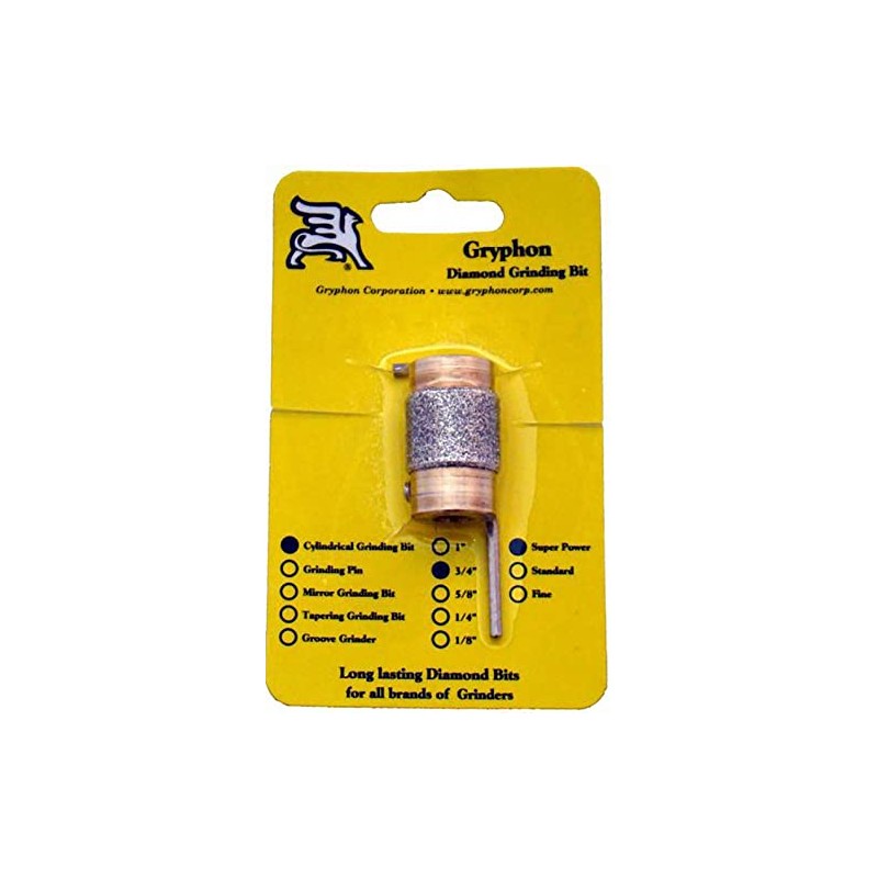 3/4" Gryphon Diamond Grinder Bit Coarse Super Power Grit