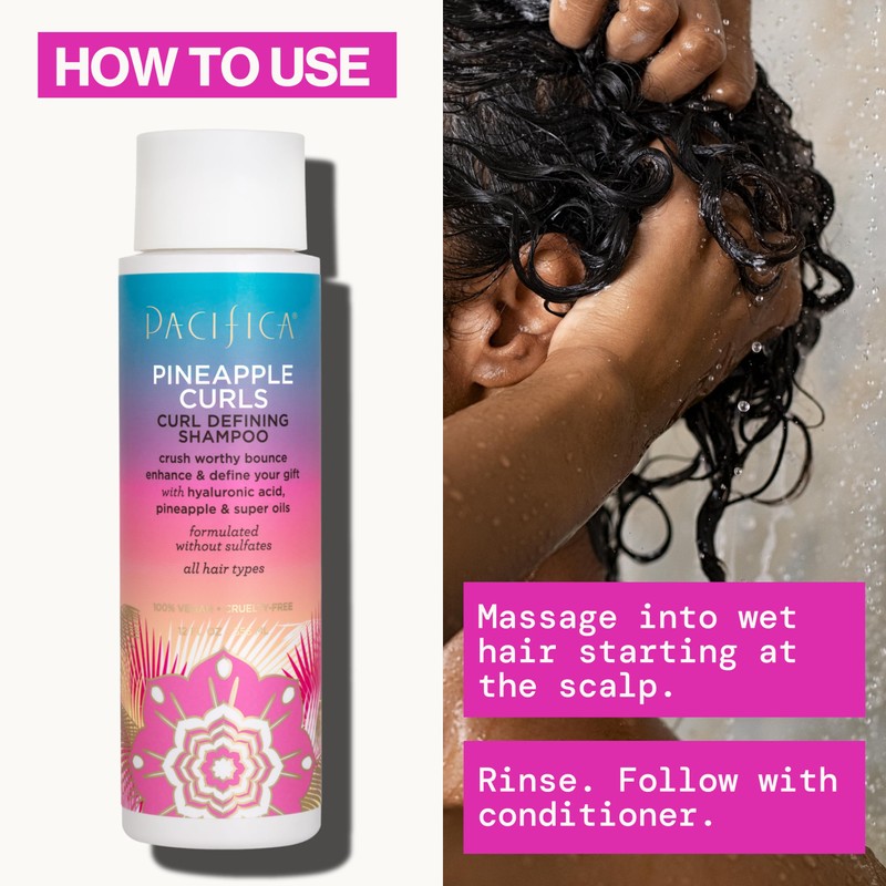 Pacifica Beauty 12.0 Fl Oz Pineapple Curls Curl Enhancing Shampoo