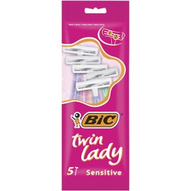BIC Twin Lady, Pack 5, Twin Blade Razor