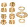 11Pcs/Set Brass Router Template Guides Bushing Set, Template Router Guides