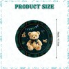 60Pcs Teddy Bear Baby Shower Decorations 7in Green Blue Tartan
