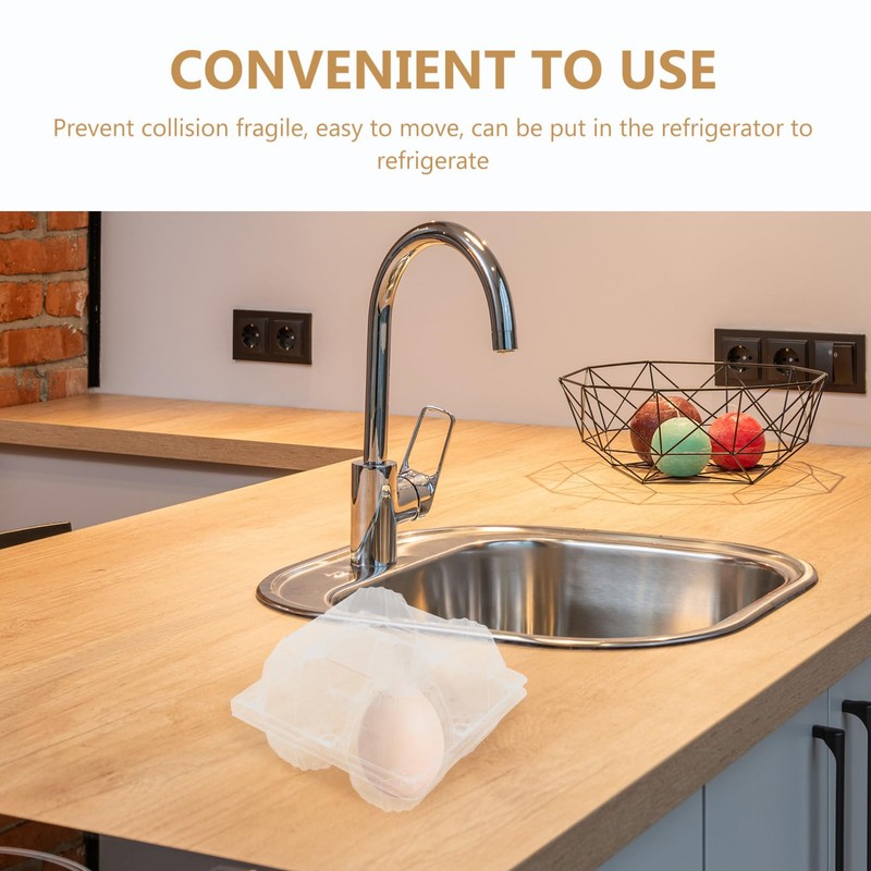 DOITOOL 6 Pcs Goose Egg Cartons 4-Slot Jumbo Duck Egg