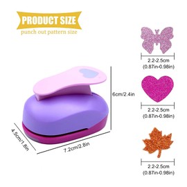 Perforadora de papel, hecha a mano, manualidades, tarjetas de corte de papel, juego de perforadoras para álbumes de recortes, manualidades, fabricación de tarjetas, suministros de oficina, regalo de