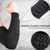 Hobrave Padded Arm Sleeves 2 Pack Crashproof Elbow Forearm Pads