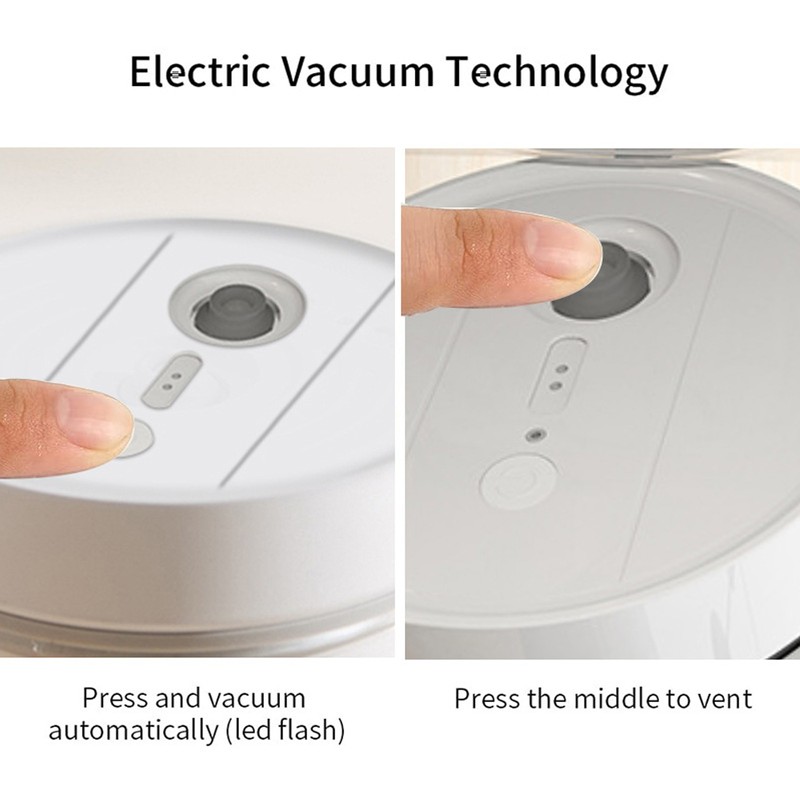 1100ml Electric Coffee Canister Glass Vacuum Sealer Jar Lasting Freshness