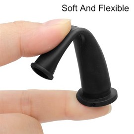 SEIWEI - 4 protectores de cable para amoladora angular de 110, protector de cable de goma, funda de cable de alivio de tensión, 75 mm de longitud, tamaño grande, color negro