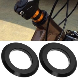 Briny River 2 Stück Fahrrad-Headset-Abdichtungsabstandshalter aus Aluminiumlegierung Geeignet für Fahrräder mit 1-1/2-Zoll-Fahrradschläuchen