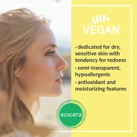 ECOCERA Compact Powder Banana Transparent Face Powder Hypoallergenic Natural Vegan 10g