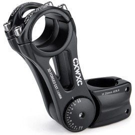 CXWXC Stem, 140 Degree Angle Adjustment, Clamp Diameter/1.2 inches (31.8 mm), Handle Stem, Bicycle Adjustable Stem, 3.5 inches (90/110/130/145 mm), Compatible with City Cycles, MTB, Road Bikes, Cross