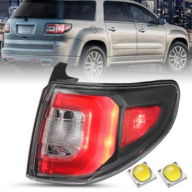 JSBOYAT LED Tail Light Fits for 2013-2016 GMC ACADIA Limited 2017 Outer Rear Light Taillight Assembly OE Direct Replacement Brake Tail Lamp w/Bulb Right Passenger Side