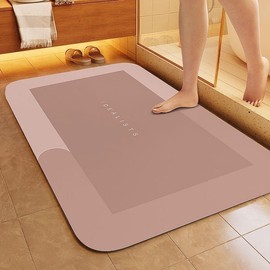 Bath Mat Super Absorbent Bathroom Rugs Non Slip Bathroom Mat Rug Washable Bathmat Bath Rug - Shower Rug Rubber Mats Kitchen Doormat for Bathtub and Floor Mat:_pink_23.62in x 15.74in(40x60cm)