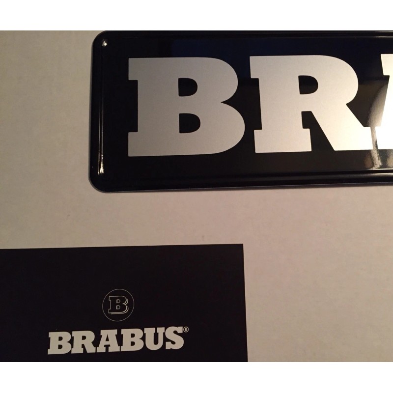 Brabus Logo Euro License Plate Made By Brabus in Germany