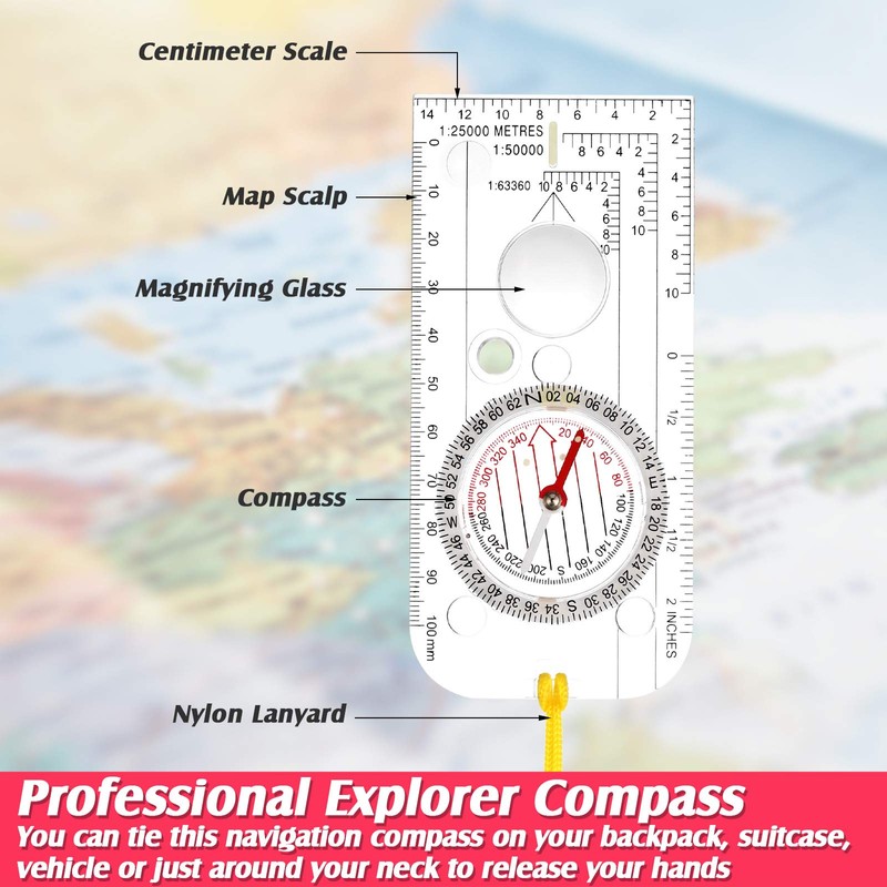 Navigation Compass Scout Compass Orientation Run Compass Lightweight Hiking Compass