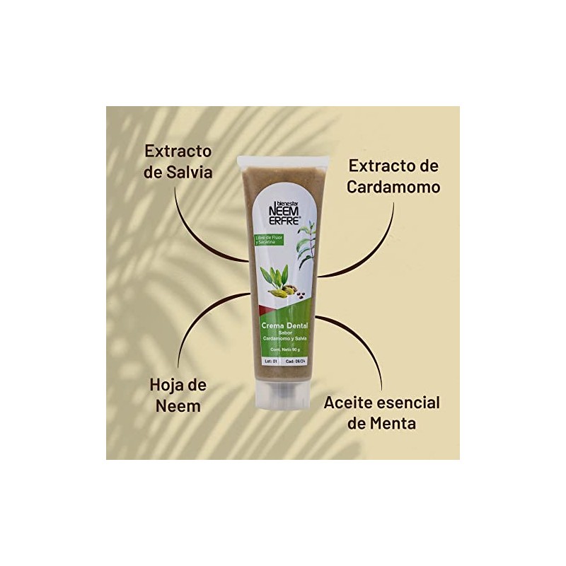 NEEM ERFRE | Pack de 3 crema dental de sabores