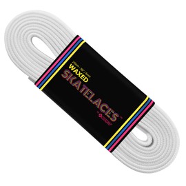Bont Skates Waxed Laces - 6mm & 8mm - 47" 71" 79" 96" 108" - Snow White (8mm Wide / 47 inch / 120cm)