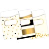Barker Creek Designer File Folder and Library Pocket Set, Gold,